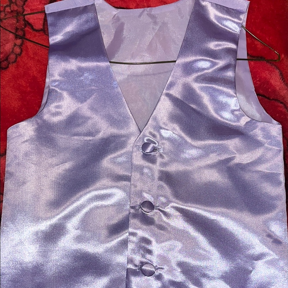 Little Purple Satin Vest